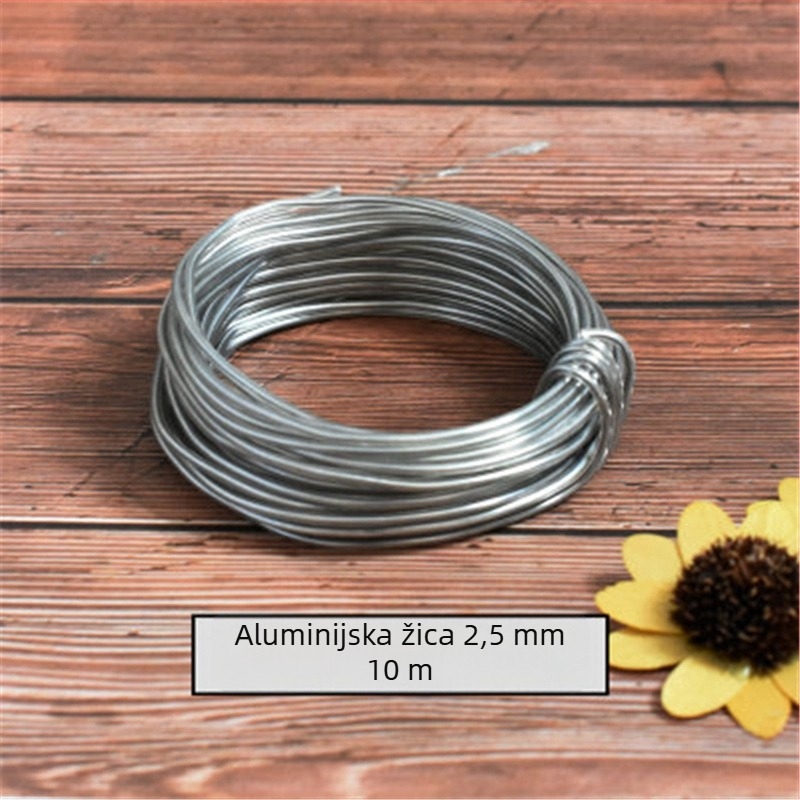 Žica za oblikovanje obruba šešira — bakrena i aluminijska žica, ručna izrada, DIY materijal