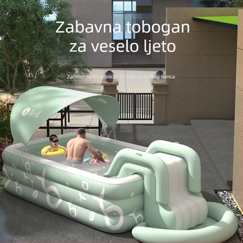 Mandola napuhljivi bazen, model Blue Fish, PVC materijal, pogodan za plivanje i plitko vodeno zabavljanje