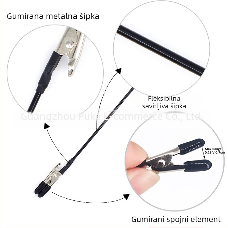 Fleksibilni set klipova za bojanje modela s postoljem i metalnom fleksibilnom šipkom (Materijal: Metalna fleksibilna šipka; Podrijetlo: Domaće; Marka: POKE; Pakiranje: Drugo; Gumeni premaz: Spojnica i završeci)