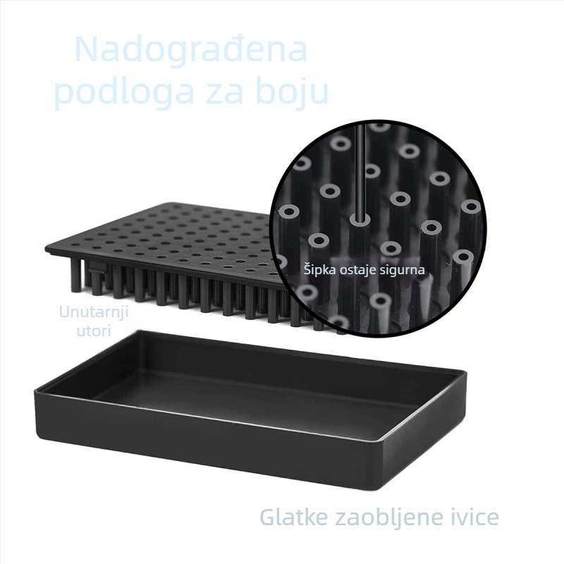 Fleksibilni set klipova za bojanje modela s postoljem i metalnom fleksibilnom šipkom (Materijal: Metalna fleksibilna šipka; Podrijetlo: Domaće; Marka: POKE; Pakiranje: Drugo; Gumeni premaz: Spojnica i završeci)