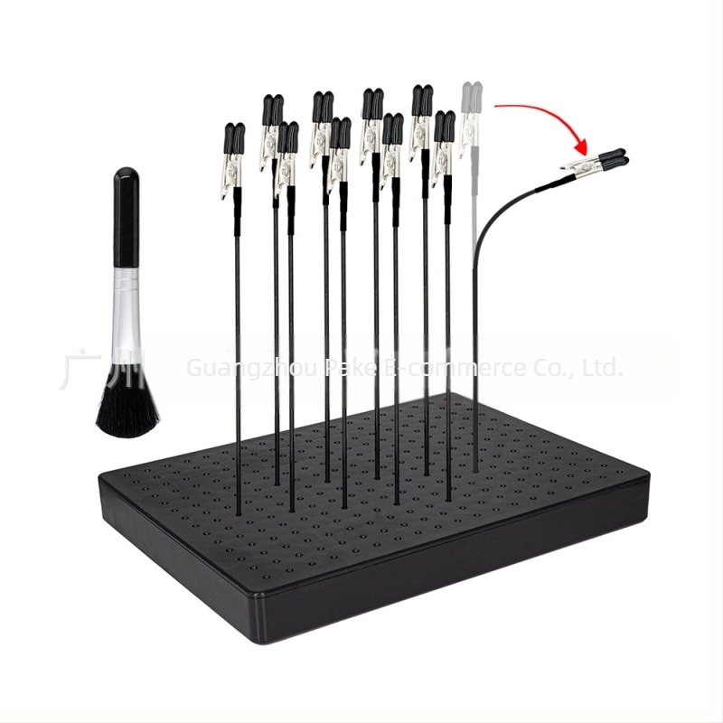 Fleksibilni set klipova za bojanje modela s postoljem i metalnom fleksibilnom šipkom (Materijal: Metalna fleksibilna šipka; Podrijetlo: Domaće; Marka: POKE; Pakiranje: Drugo; Gumeni premaz: Spojnica i završeci)