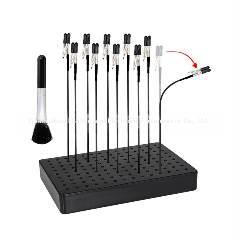 Fleksibilni set klipova za bojanje modela s postoljem i metalnom fleksibilnom šipkom (Materijal: Metalna fleksibilna šipka; Podrijetlo: Domaće; Marka: POKE; Pakiranje: Drugo; Gumeni premaz: Spojnica i završeci)