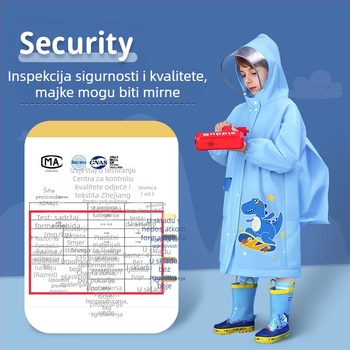 Dječji kišni pončo, EVA tkanina, debljina 0.15, težina 250 g, za djecu