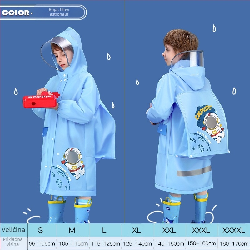 Dječji kišni pončo, EVA tkanina, debljina 0.15, težina 250 g, za djecu