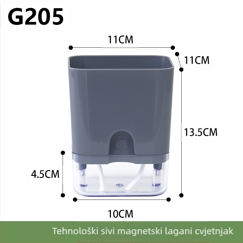Oulinze posuda za cvijeće – plastična, prozirna, samo-zalijevanje vode, otporna na koroziju, za stolno ili pod