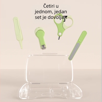 Set za nokte za bebe s dizajnom protiv zatezanja za novorođenčad – plastika + nehrđajući čelik, siguran set njege