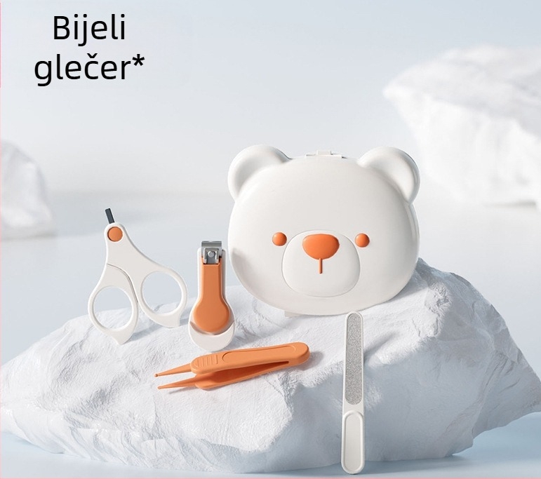 Set za nokte za bebe s dizajnom protiv zatezanja za novorođenčad – plastika + nehrđajući čelik, siguran set njege