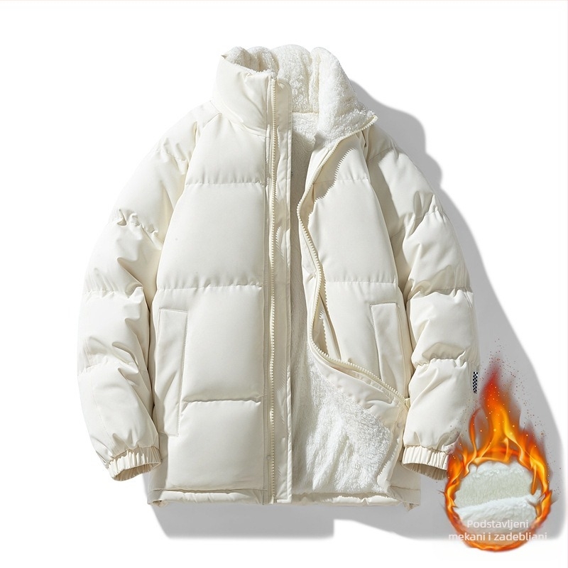 Unisex chenille kaput, stojeći ovratnik, podstava acetat, punilo poliester-bavlna smjesa, jesen-zima