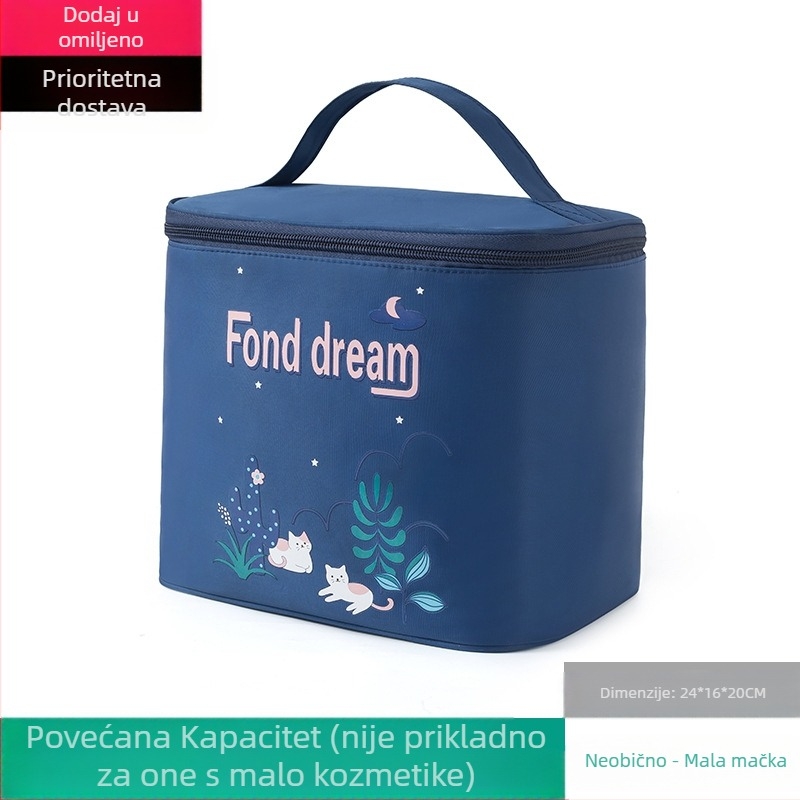 Makeup torbica, sklopna, vodootporna, prijenosna za putovanja, Korean-Ins stil, torbica za kozmetiku
