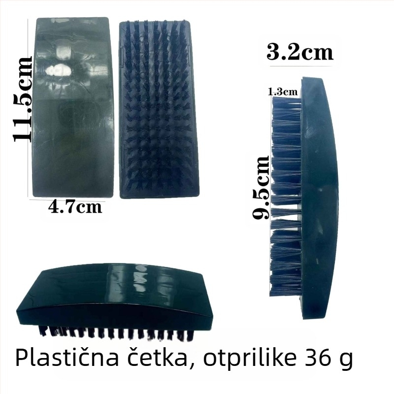 Četka za bradu s dlačicama svinjskih dlaka, drvena drška, alat za njegu kose