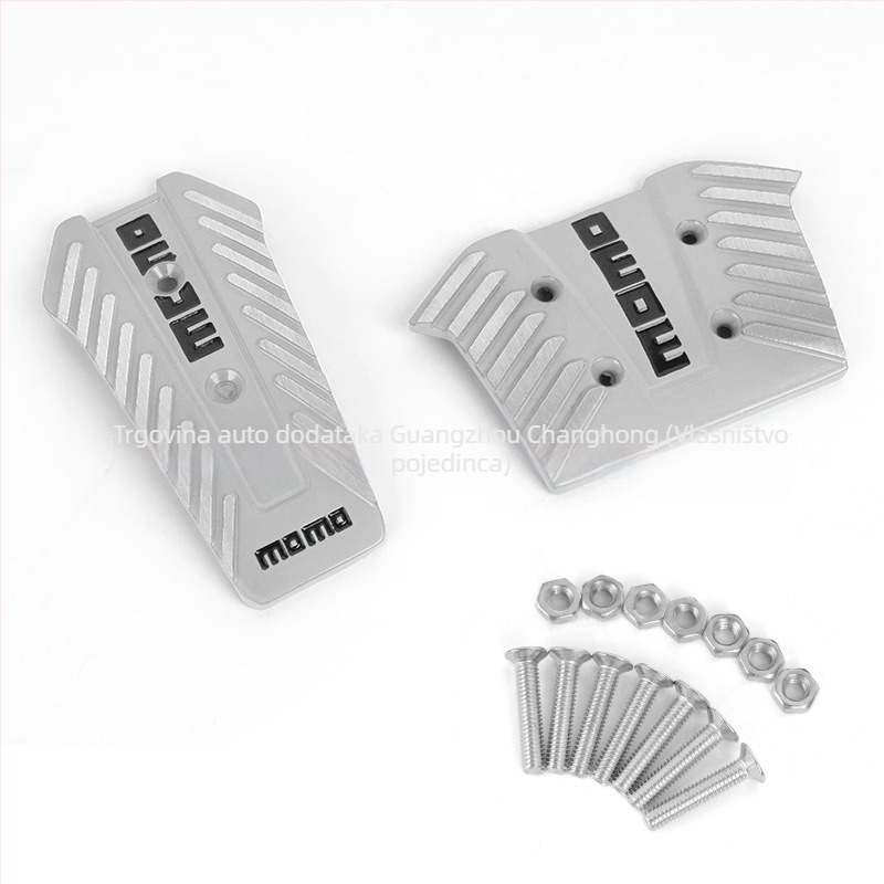 Always red set pedala automobila od aluminijskog legura – pedala za gas i kočnicu, univerzalna kompatibilnost, prilagodljivo