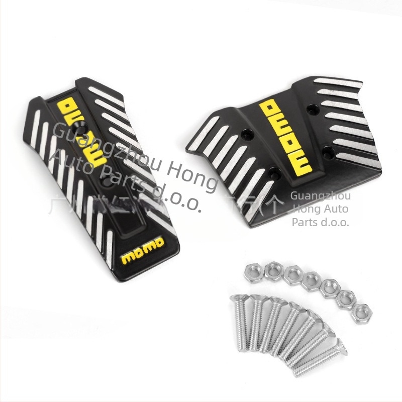 Always red set pedala automobila od aluminijskog legura – pedala za gas i kočnicu, univerzalna kompatibilnost, prilagodljivo