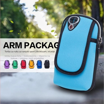 Shi Xin unisex torbica za nadlakticu za trčanje na otvorenom - vodootporna, ultralagana, prozračna, protiv krađe