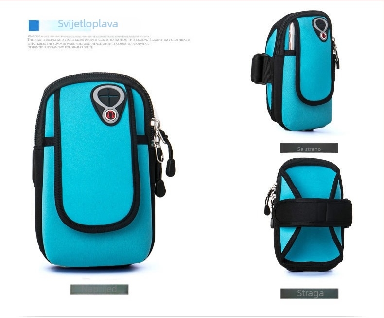 Shi Xin unisex torbica za nadlakticu za trčanje na otvorenom - vodootporna, ultralagana, prozračna, protiv krađe