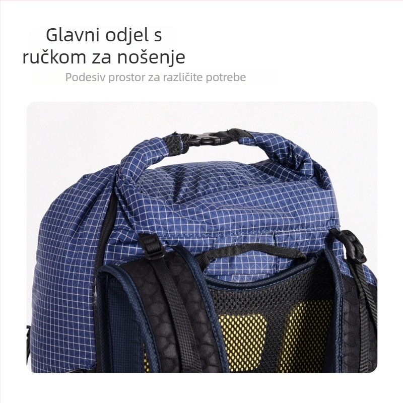 ANMEILU Ruksak za planinarenje Unisex, najlon, 30L kapaciteta, stražnji panel s fiziološkom zakrivljenošću, podstava od poliestera, za outdoor