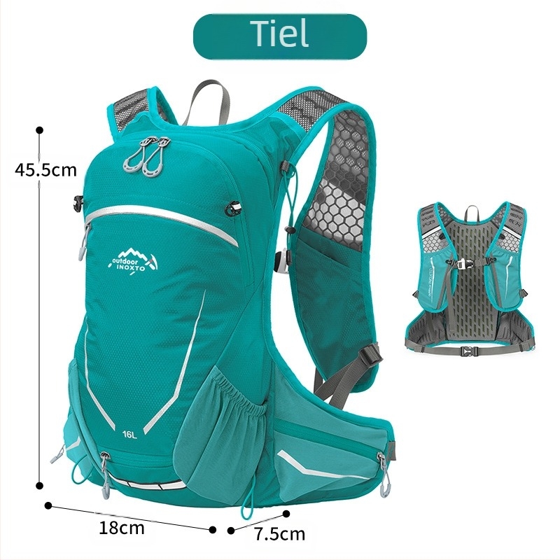 Lagani ruksak za planinarenje, unisex, prozračan, poliester, naramenice s zračnim jastučićem