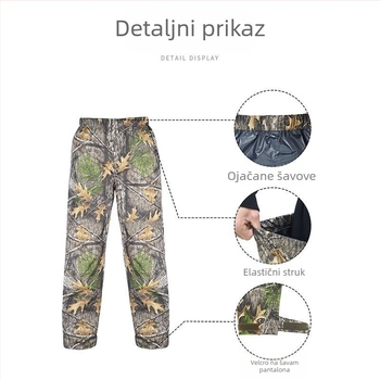Yuele set kišne kabanice i hlača za vanjsku upotrebu – reflektirajući, lagan, dvodijelni dizajn, PVC tkanina, vodootporno PU ljepilo