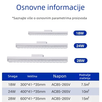 LED žarulja E27, kristalni tubasti oblik, navojna, visoke snage