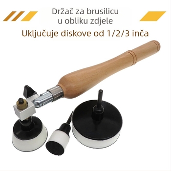 Alat za brušenje i poliranje drveta s Velcro podlogom (Velcro; materijal PU+nylon kuka i petlja; abraziv PU+drvo+visokokvalitetna čelična mješavina)