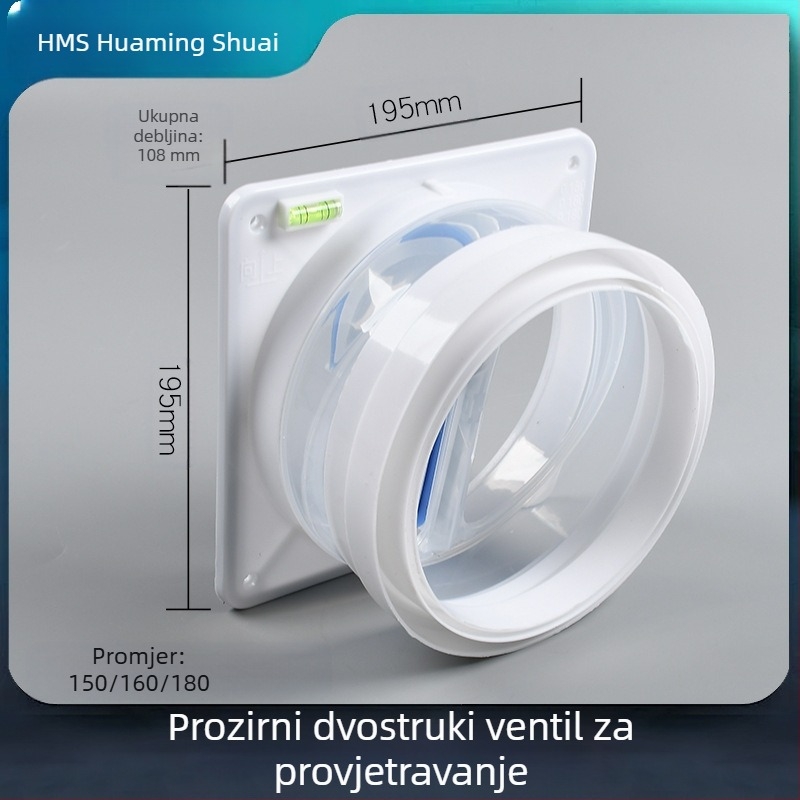 Kuhinjski provjerni ventil, visoko brtvljenje, ABS plastika, jednosmjeran rad