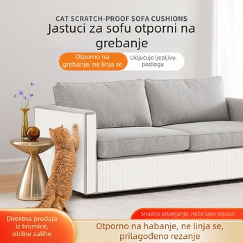 Set za penjanje mačaka sa samoljepljivim zidnim naljepnicama, filc podlogom za grebanje i prostirkom za pod
