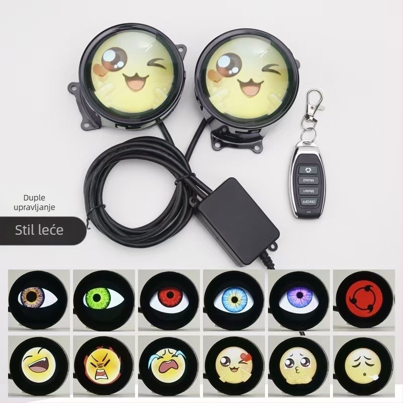 LED svjetla s demon očima i prilagođenim lećama, 1W, 12V, 0.3A, univerzalno