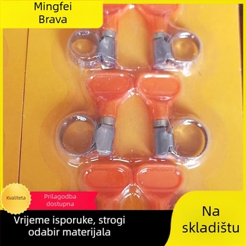 Spona za crijevo od nehrđajućeg čelika s plastičnom ručkom, nominalni promjer 10–16 mm, promjer fiksacije 16 mm, za auto i brodsku industriju, Mingfei Fastener