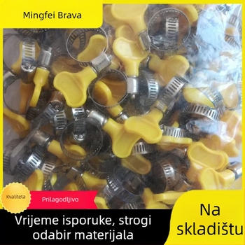 Spona za crijevo od nehrđajućeg čelika s plastičnom ručkom, nominalni promjer 10–16 mm, promjer fiksacije 16 mm, za auto i brodsku industriju, Mingfei Fastener