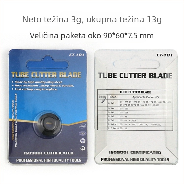 Record Work prilagodljiv rezač cijevi za metalne cijevi – za bakrene i aluminijske cijevi, pogodan za vodovodne i HVAC linije