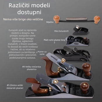 Ručni planer za drvo — ručni alat za završnu obradu, marka cattle gauge, bez uvoza