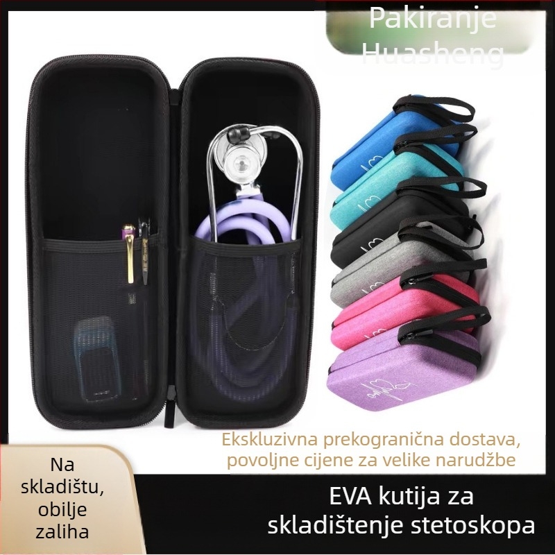 Čvrsta kutija za stetoskop – prijenosna, EVA model, kompozitni materijal, termotransfer tisk, nosivost 10