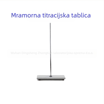 Titracijski stol s čeličnim okvirom i mramornom pločom, model Jedna ploča, Jedna šipka, proizvođač zt