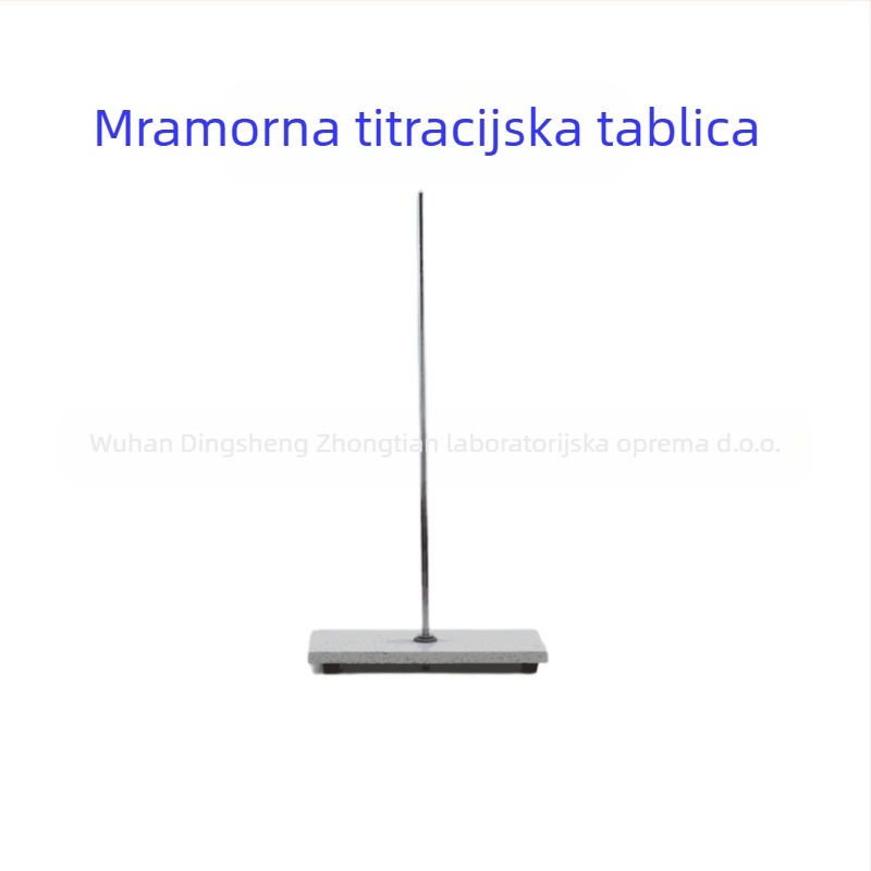 Titracijski stol s čeličnim okvirom i mramornom pločom, model Jedna ploča, Jedna šipka, proizvođač zt