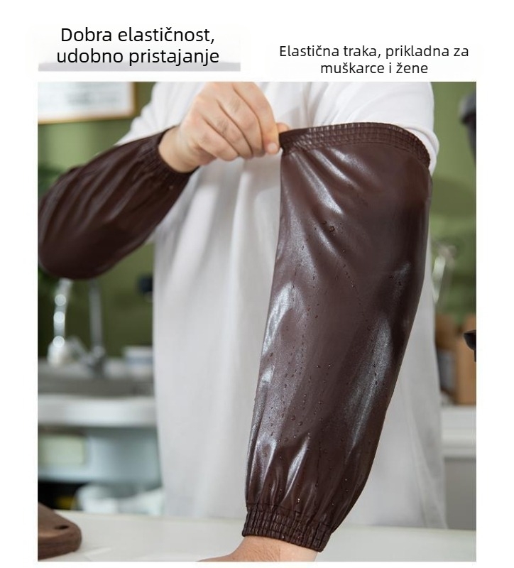 Oversleeve za kuhare i konobare — vodootporan, zimska upotreba, unisex, monohromatski dizajn