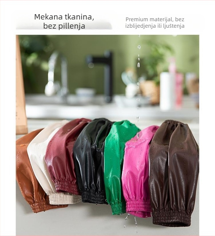 Oversleeve za kuhare i konobare — vodootporan, zimska upotreba, unisex, monohromatski dizajn