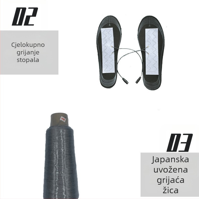 Grijanje uloška za cipale s USB punjenjem, EVA materijal, unisex, Qinqing branda, moderni minimalistički stil