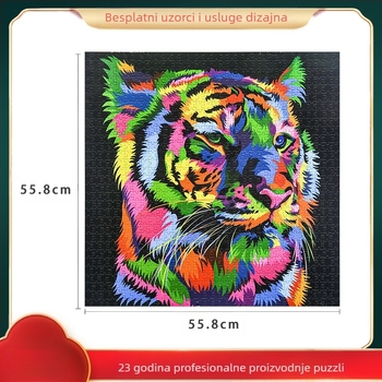Puzzle 1000 komada sa scenom životinja na temu pandemije za kućno obiteljsko učenje i ublažavanje stresa — (Materijal: papir; Kategorija: plošni puzzle; Prilagođene slike; Pakiranje: Heaven and Earth kutija; Dobna granica: 7–14 godina)