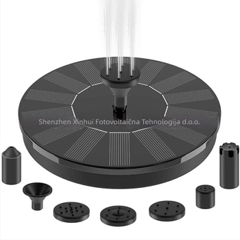 Solarna fontana za jezera i vrtove – plutajući vanjski vodeni element s uzorkom raspršivanja, energetski štedljivo