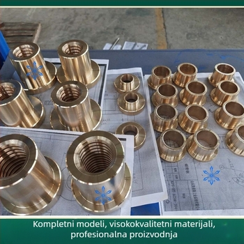 Matica s plosnim licem – bakar, trapezni vodilni vijak MTSPFR/MTSPFL/MTSPNR