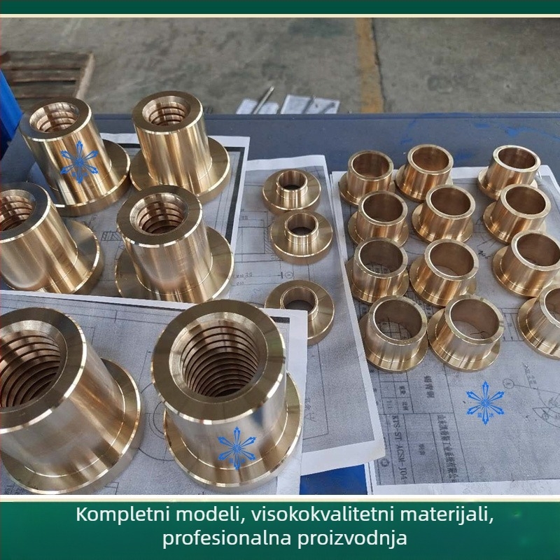 Matica s plosnim licem – bakar, trapezni vodilni vijak MTSPFR/MTSPFL/MTSPNR