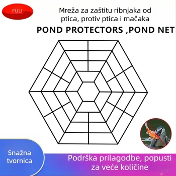 Mreža za ribnjak – PP materijal, zaštita od ptica i mačaka, Blessing Gift