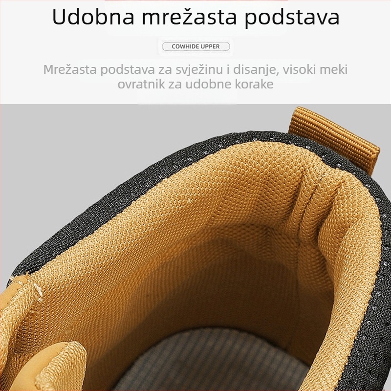 Martin čizme - kožna gornja, injekcijski đon, zimske visoke čizme, prozračne, protuklizne