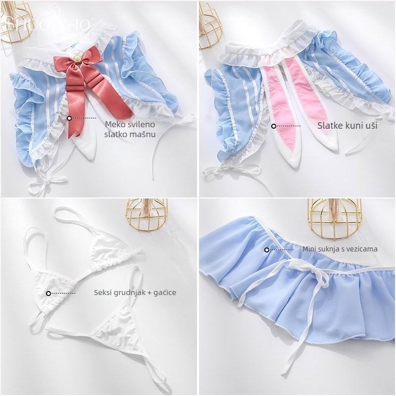 Lolita stil Bunny Girl donje rublje, poliester, 90–95% glavni materijal, unisex, Shuyao, ljeto 2024