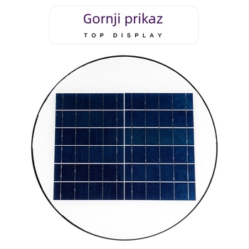 Okrugla UFO solarna vrtna LED svjetiljka, bez ožičenja, 6W, 3.2V, IP65, kontinuirano osvjetljenje 6–12 sati