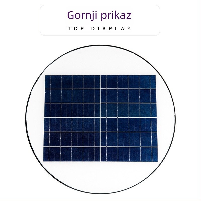 Okrugla UFO solarna vrtna LED svjetiljka, bez ožičenja, 6W, 3.2V, IP65, kontinuirano osvjetljenje 6–12 sati