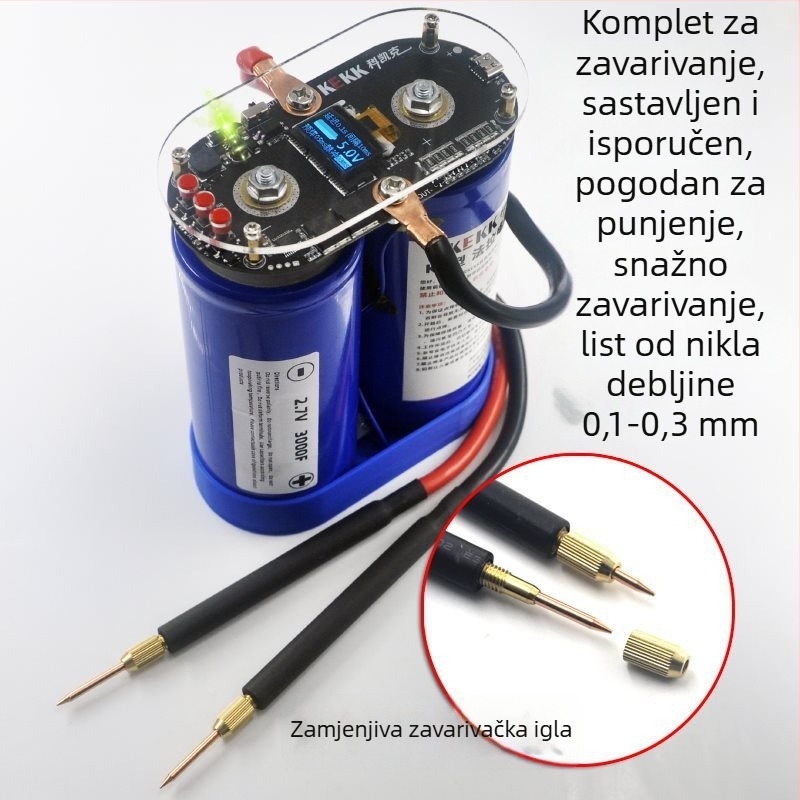K7 spot zavarivač s LCD zaslonom i inteligentnim upravljanjem, dvostruki impulsni zavarivač, ploča za upravljanje Li-ion baterijama 18650, DIY dodatak, model 1003502694