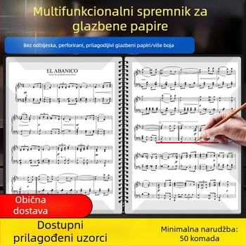 Klip za partituru, PP materijal, model 60p, za klavirske instrumente, klip za modifikaciju spektra