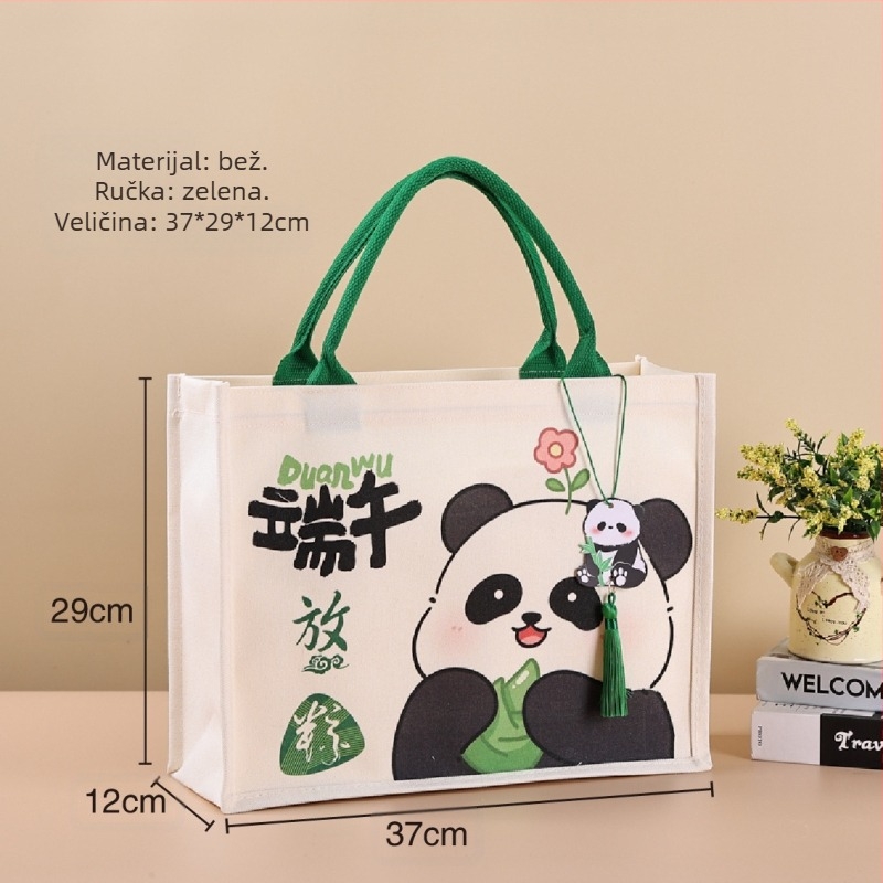 Torba za pakiranje darova od laminiranog platna; Ekološki materijal od poliestera i pamuka; Tisak logotipa dostupan; Metode tiska: sitotisak, strojo tiskanje, digitalno tiskanje, toplinski prijenos