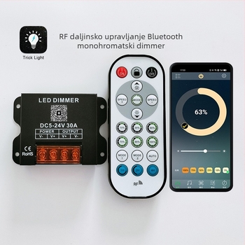 ZHENHUA KY-RF23-D1 RF dimmer za niskonaponske LED trake, DC12-24V, RF23-key daljinski upravljač