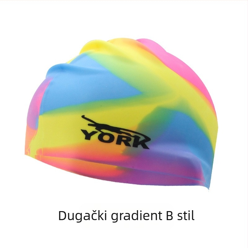 Kapa za plivanje od silikona - vodootporna, udobna, visoko elastična, unisex, za odrasle, za bazen (Materijal: silikon; Uzorak: jednobojan; Namijenjeno: odrasli; Scenarij: bazen)